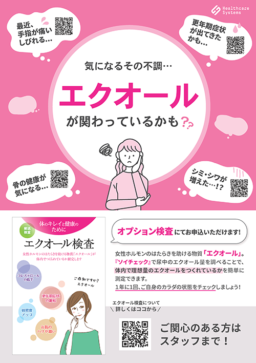 エクオール検査A3ポスターオプション検査用